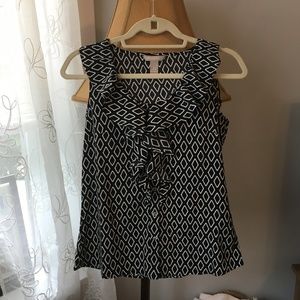 Banana Republic Ruffle-Front Sleeveless Blouse